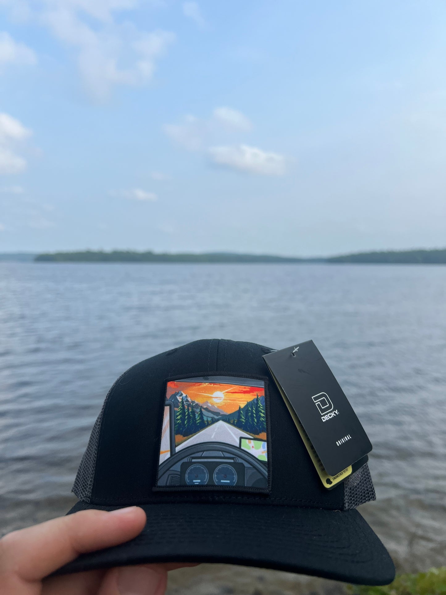 Open Road Hat (Black Brim/Charcoal Mesh)